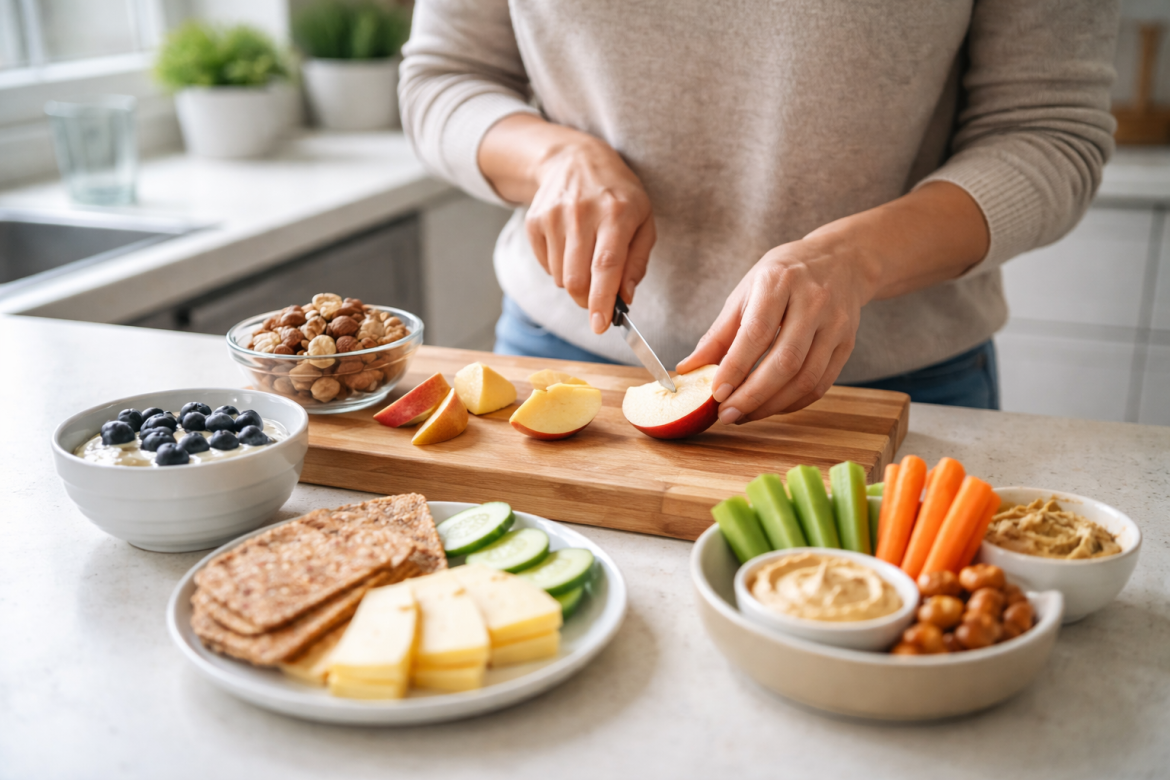 diabetic snacks between meals prepared with protein and fiber